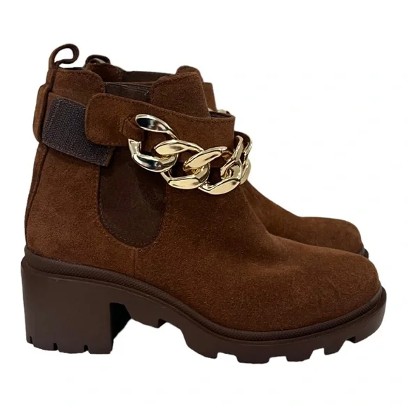 - Steve Madden Womens brown Ankle Boot size 7.5 NWOUT BOX - Picture 4 of 17